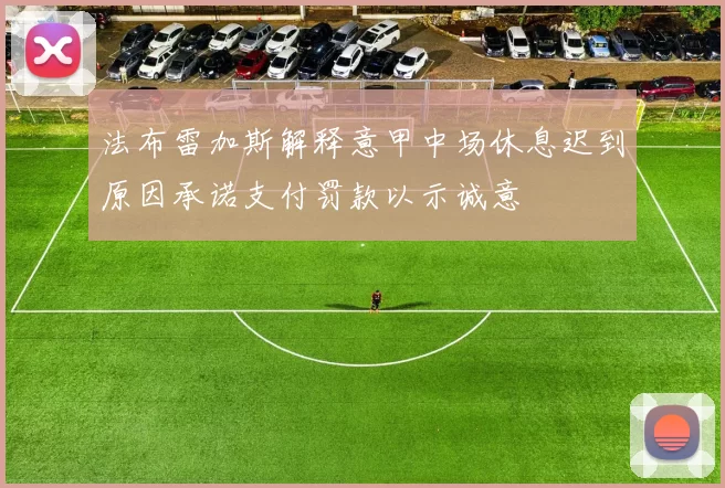 法布雷加斯解释意甲中场休息迟到原因承诺支付罚款以示诚意